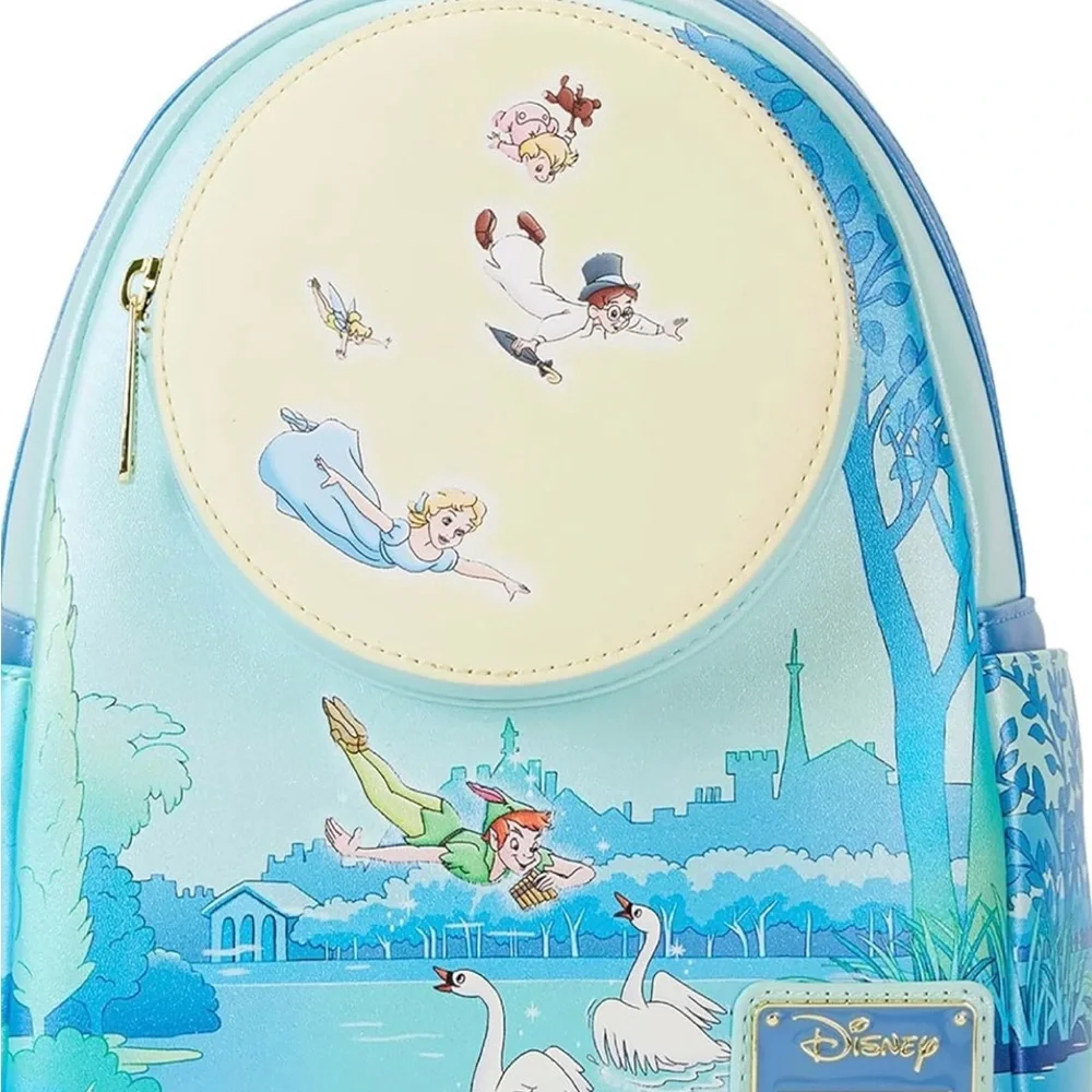 Loungefly Disney Peter Pan Night Glitter Mini Backpack - Picture 1 of 5